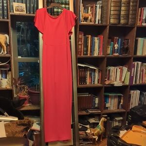 Chic Coral Maxi Dress